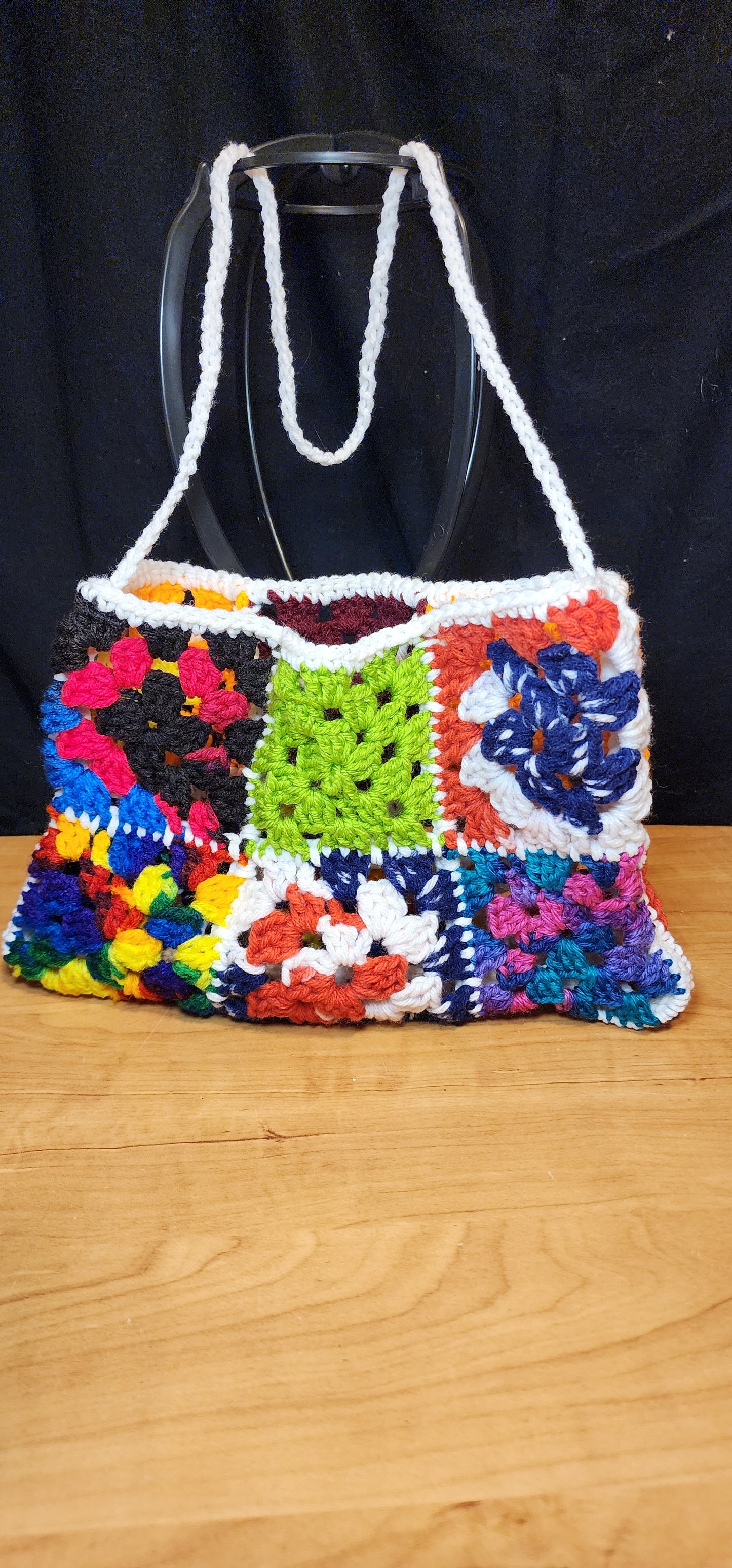 Scrap Granny Square Bag
