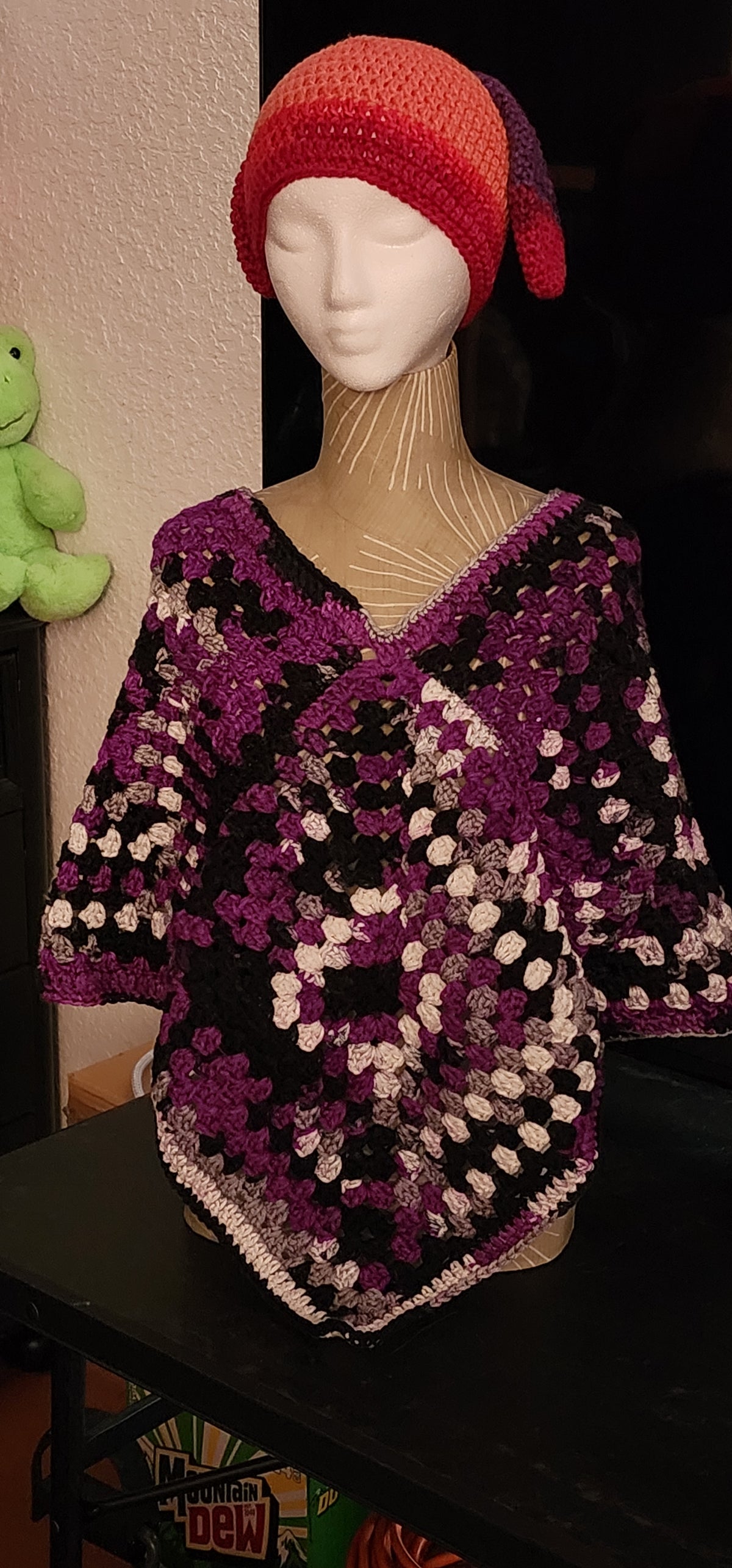 Granny Square Poncho
